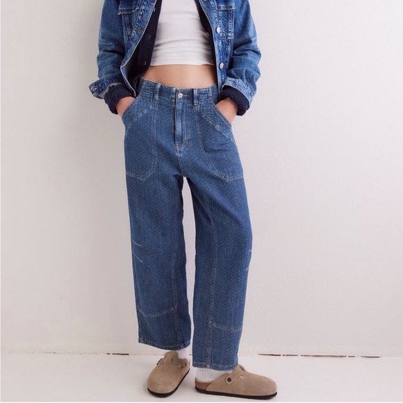 Free People Midnight Voyage Harem Barrel Crop Jeans - Picture 15 of 16